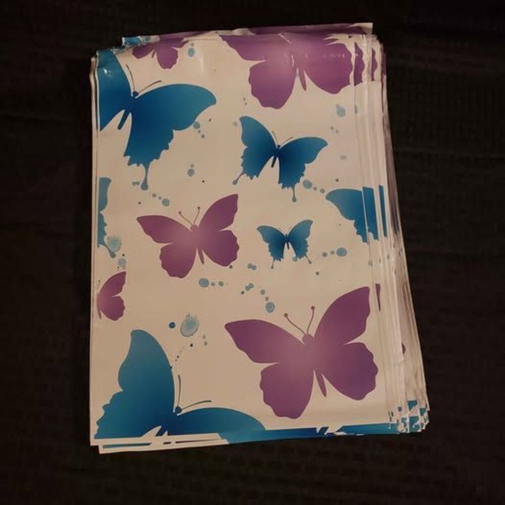 20 Poly Mailers Size 10x13 Butterfly